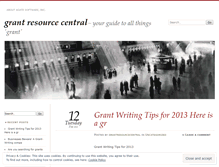 Tablet Screenshot of grantresourcecentral.wordpress.com