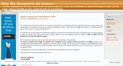 Desktop Screenshot of hoymedespertedearena.wordpress.com
