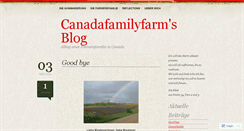 Desktop Screenshot of canadafamilyfarm.wordpress.com
