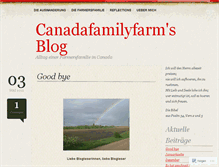 Tablet Screenshot of canadafamilyfarm.wordpress.com