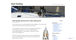 Desktop Screenshot of clubyachting.wordpress.com
