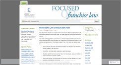 Desktop Screenshot of franchiselaw.wordpress.com