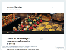 Tablet Screenshot of immigrationsolution.wordpress.com
