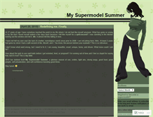 Tablet Screenshot of mysupermodelsummer.wordpress.com