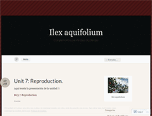 Tablet Screenshot of ilexaquifolium.wordpress.com