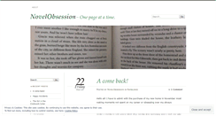 Desktop Screenshot of novelobsession.wordpress.com