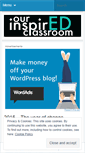 Mobile Screenshot of ourinspiredclassroom.wordpress.com