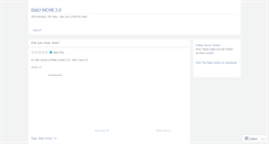 Desktop Screenshot of dailyinchie.wordpress.com
