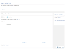 Tablet Screenshot of dailyinchie.wordpress.com