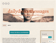 Tablet Screenshot of dailydivinemessages.wordpress.com