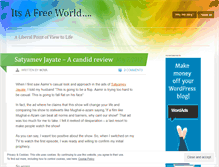 Tablet Screenshot of itsafreeworld.wordpress.com