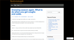 Desktop Screenshot of barefootosteopath.wordpress.com