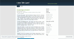 Desktop Screenshot of iamtehlaw.wordpress.com