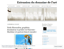 Tablet Screenshot of extensiondudomainedelart.wordpress.com