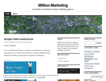 Tablet Screenshot of millionmarketing.wordpress.com