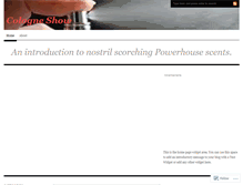 Tablet Screenshot of cologneshow.wordpress.com