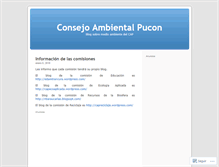 Tablet Screenshot of consejoambientalpucon.wordpress.com