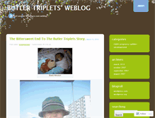 Tablet Screenshot of butlertriplets.wordpress.com