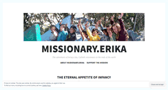 Desktop Screenshot of missionaryerika.wordpress.com