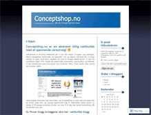 Tablet Screenshot of conceptshop.wordpress.com