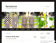 Tablet Screenshot of myinstyleclub.wordpress.com