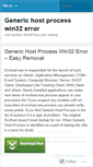 Mobile Screenshot of generichostprocesswin32error.wordpress.com