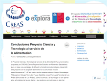 Tablet Screenshot of cienciasyalimentacion.wordpress.com