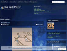 Tablet Screenshot of ourdailyprayer.wordpress.com