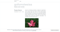 Desktop Screenshot of goforrotweiss.wordpress.com