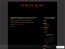 Tablet Screenshot of nemsisblog.wordpress.com