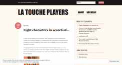 Desktop Screenshot of latoucheplayers.wordpress.com