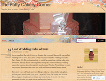 Tablet Screenshot of pattycakery.wordpress.com