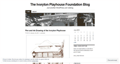 Desktop Screenshot of ivorytonplayhouse.wordpress.com