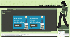 Desktop Screenshot of morethananumber.wordpress.com