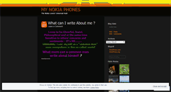 Desktop Screenshot of mynokiaphone.wordpress.com