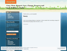 Tablet Screenshot of careforthisplace.wordpress.com