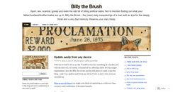 Desktop Screenshot of billythebrush.wordpress.com