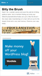 Mobile Screenshot of billythebrush.wordpress.com