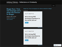 Tablet Screenshot of anthonypetrone.wordpress.com