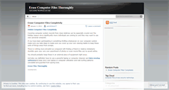 Desktop Screenshot of erasefilesnow.wordpress.com