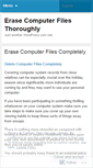 Mobile Screenshot of erasefilesnow.wordpress.com