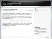 Tablet Screenshot of erasefilesnow.wordpress.com