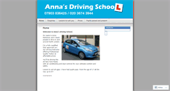 Desktop Screenshot of annasdrivingschool.wordpress.com