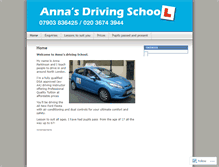 Tablet Screenshot of annasdrivingschool.wordpress.com