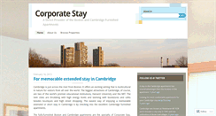 Desktop Screenshot of corporatestay.wordpress.com