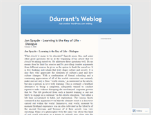 Tablet Screenshot of ddurrant.wordpress.com