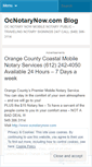 Mobile Screenshot of ocnotarynow.wordpress.com