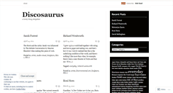 Desktop Screenshot of discosaurus.wordpress.com