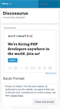 Mobile Screenshot of discosaurus.wordpress.com