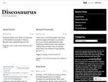 Tablet Screenshot of discosaurus.wordpress.com